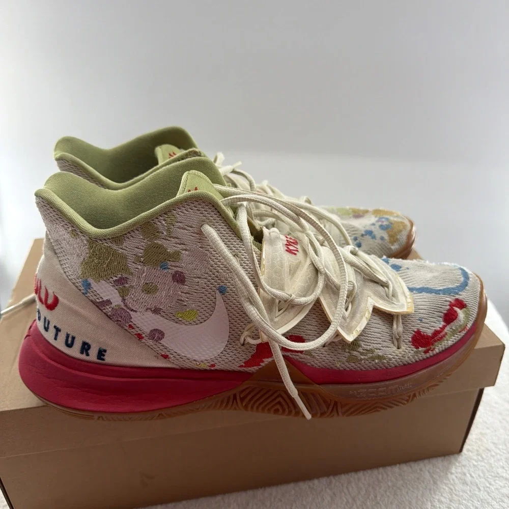 Nike Bandulu Kyrie 5 Embroidered Splatters Basketball Street Couture Mens 11.5